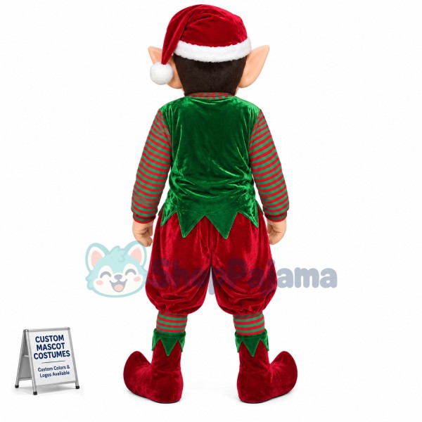 Superb Christmas Elf Mascot Costume