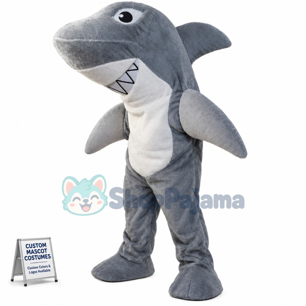 Superb Shark Mascot Costume