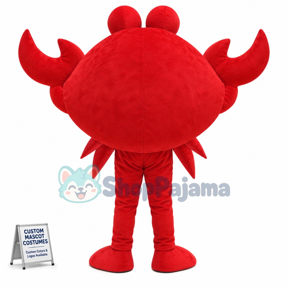 Big Red Crab Mascot Costume
