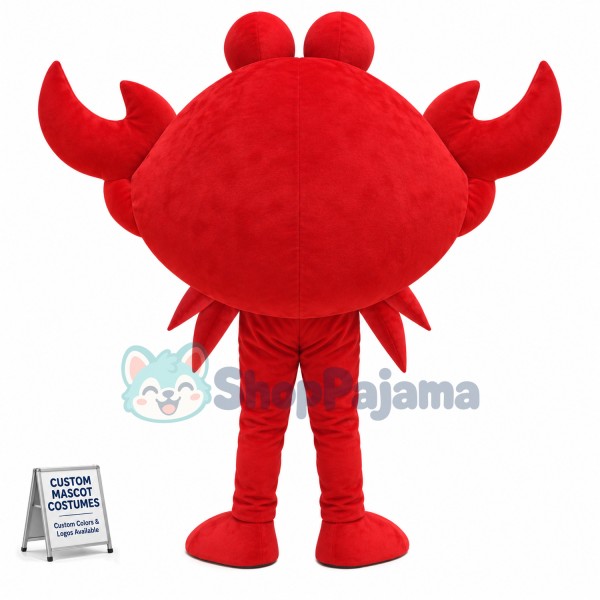 Big Red Crab Mascot Costume
