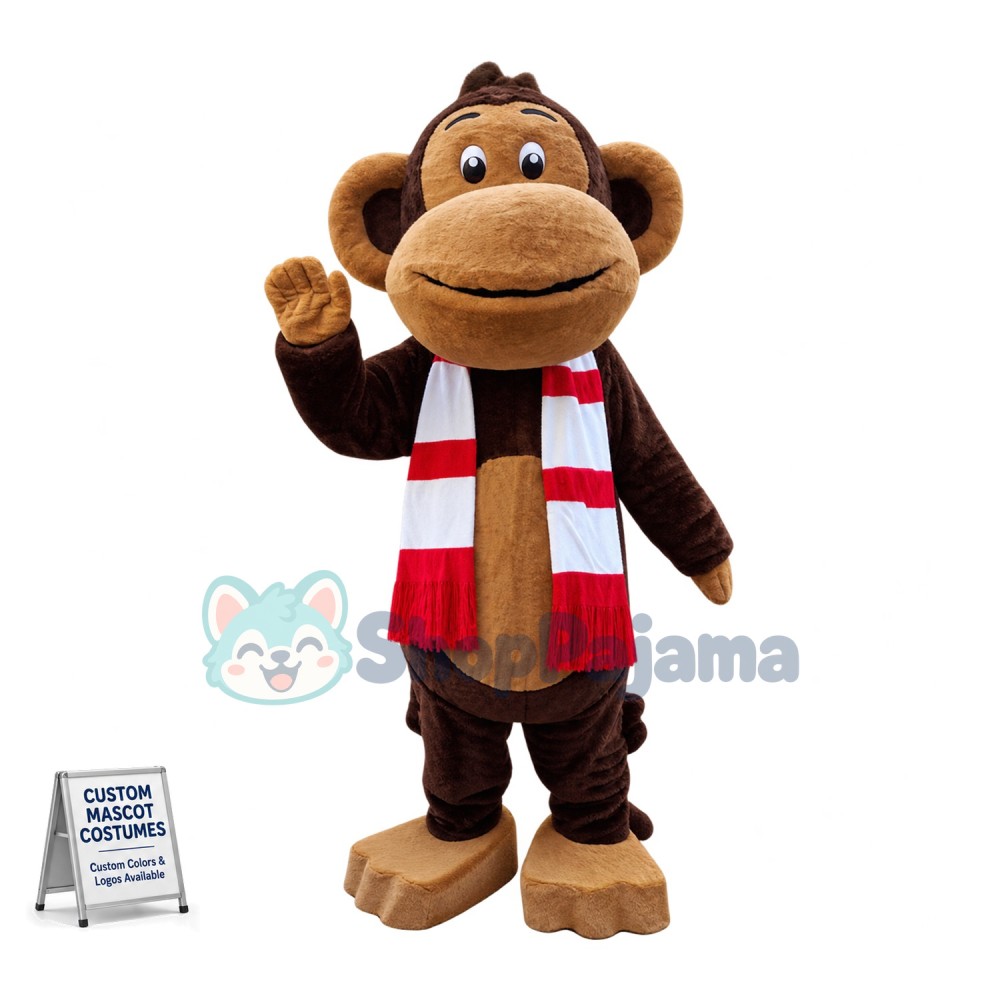 Superb Friendly Monkey Mascot Costume