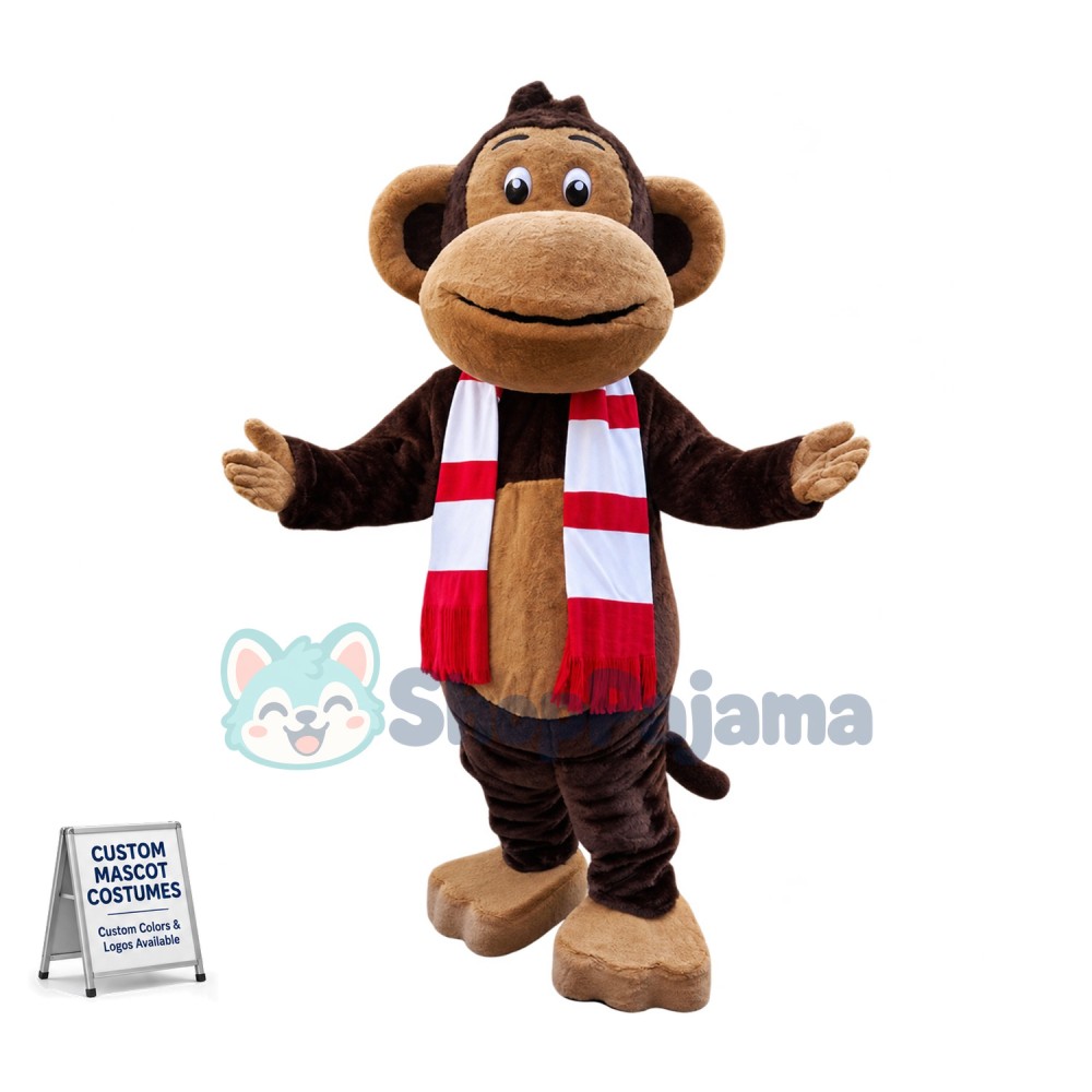 Superb Friendly Monkey Mascot Costume
