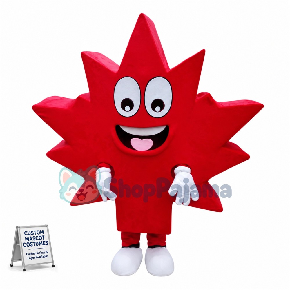 Superb Maple Leaf Mascot Costume