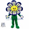 Blue Flower Mascot Costume
