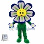 Blue Flower Mascot Costume