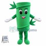 Green Bamboo Mascot Costume