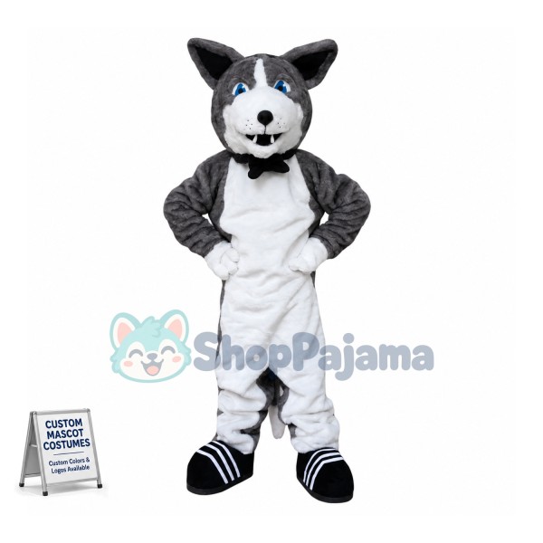 Superb Husky Mascot Costume