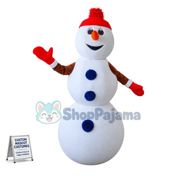 Superb Christmas Snowman Mascot Costume