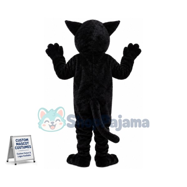 Superb Black Leopard Mascot Costume