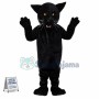 Superb Black Leopard Mascot Costume