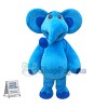 Superb Blue Elephant Mascot Costume