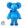 Superb Blue Elephant Mascot Costume