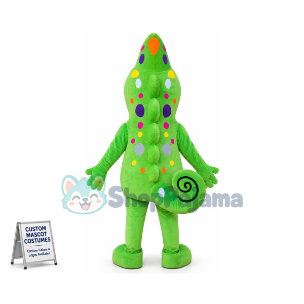 Superb Chameleon Mascot Costume