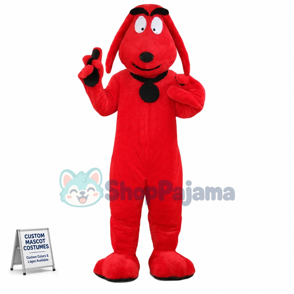 Affordable Red Dog Mascot Costume