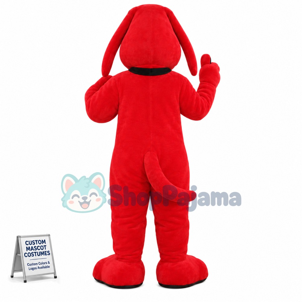 Affordable Red Dog Mascot Costume