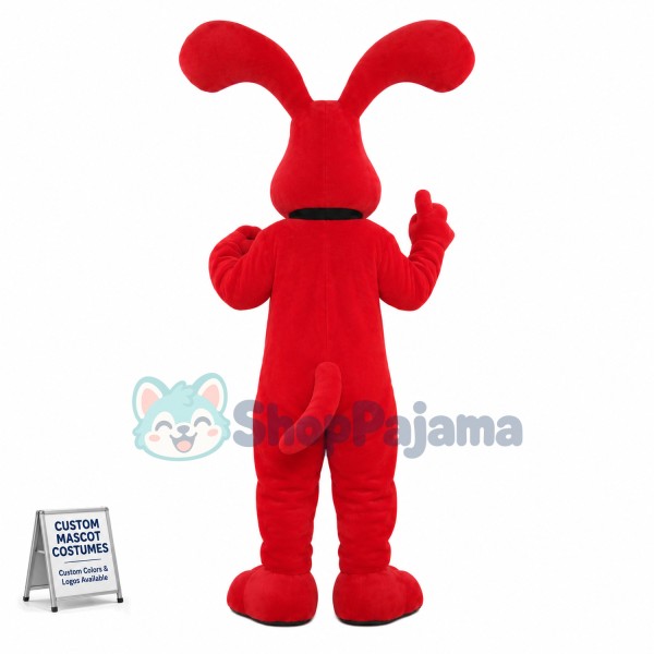 Super Red Dog Mascot Costume