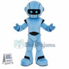 Blue Robot Mascot Costume