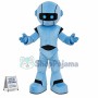 Blue Robot Mascot Costume