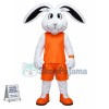 Sport White Bunny Mascot Costume