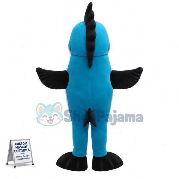 Blue Marlin Fish Mascot Costume