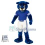 Superb Blue Panther Mascot Costume