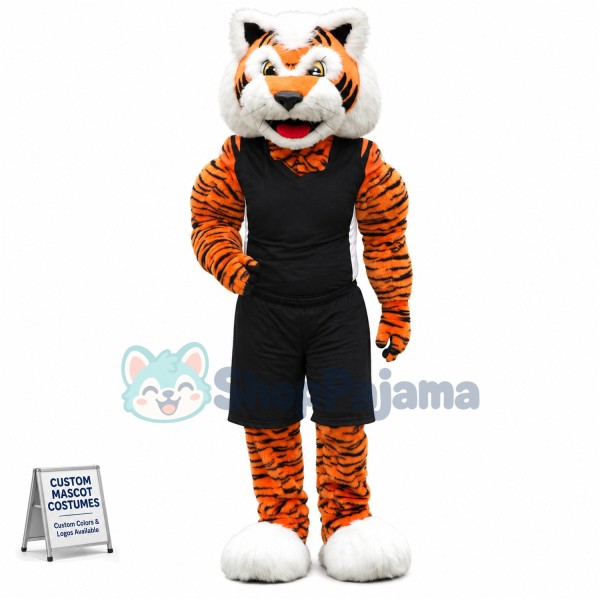 Superb Sport Bengal Tiger Mascot Costume