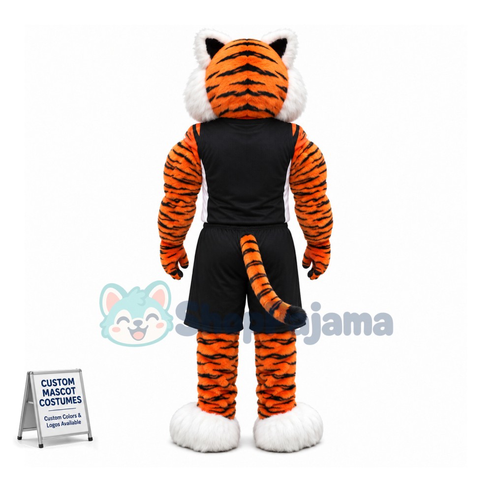Superb Sport Bengal Tiger Mascot Costume