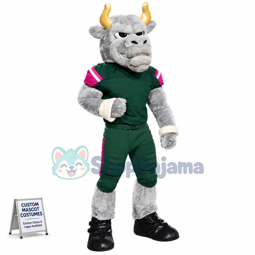 Superb Sport Bull Mascot Costume