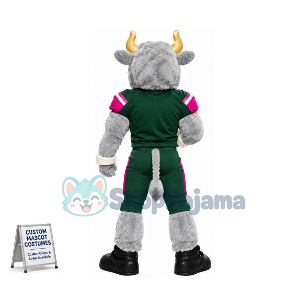 Superb Sport Bull Mascot Costume