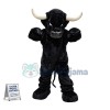 Superb Black Bull Mascot Costume