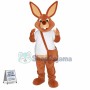 Superb Brown Rabbit Mascot Costume