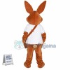 Superb Brown Rabbit Mascot Costume