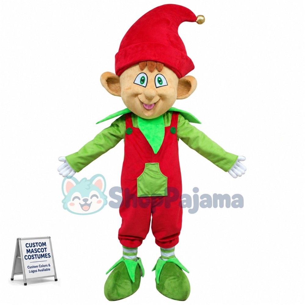 Superb Lightweight Christmas Elf Mascot Costume