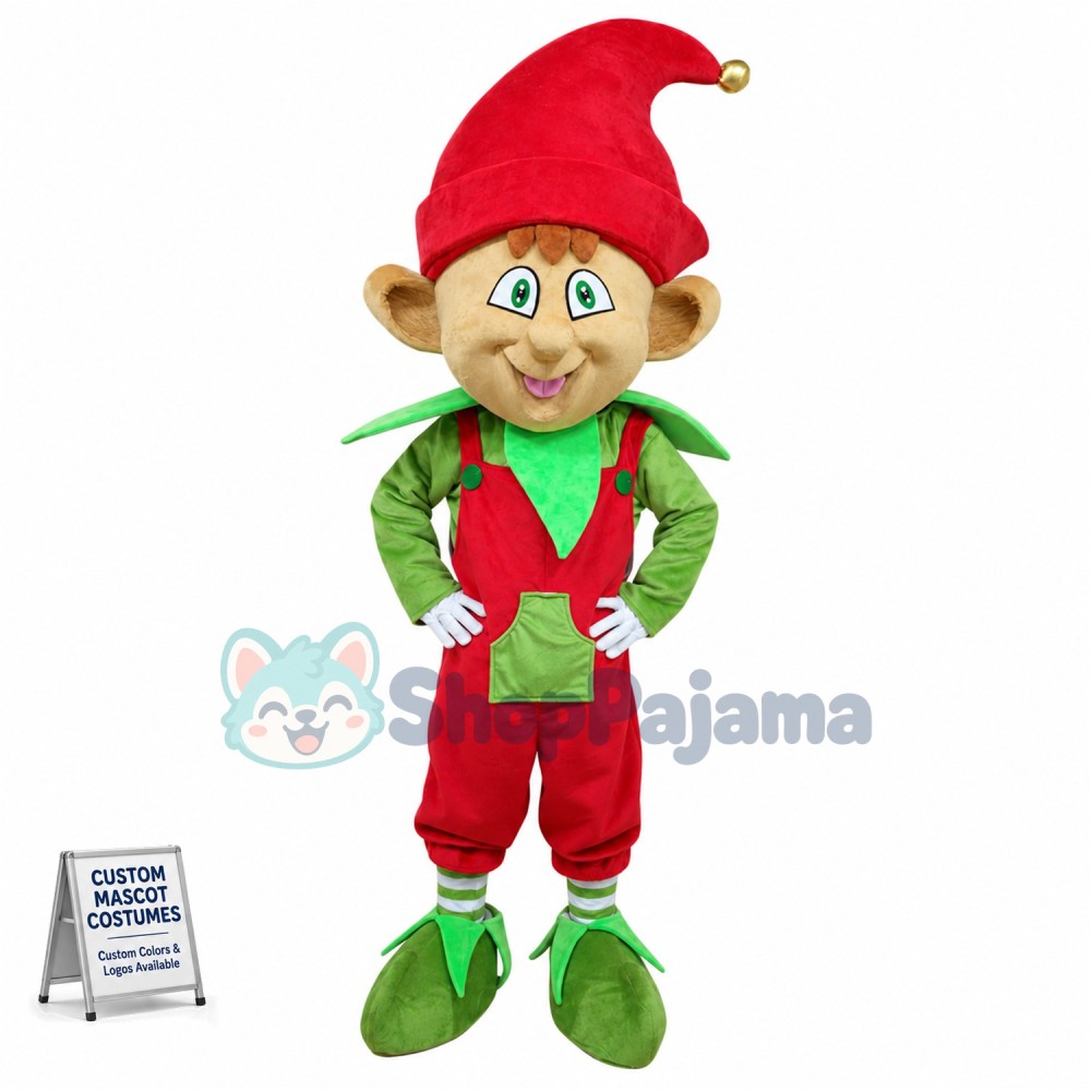 Superb Lightweight Christmas Elf Mascot Costume