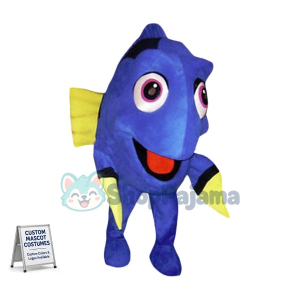 Blue Fish Dory Mascot Costume