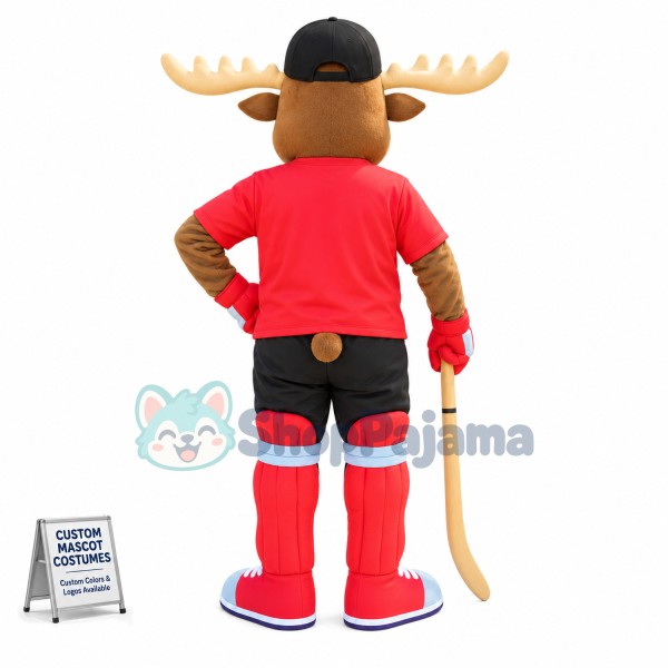 Superb Sport Moose Mascot Costume