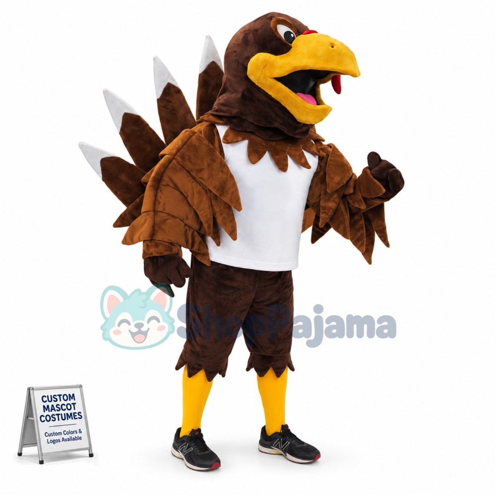 College Turkey Mascot Costume