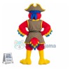 Superb Pirate Parrot Mascot Costume