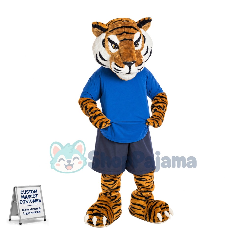 Superb Sport Tiger Mascot Costume