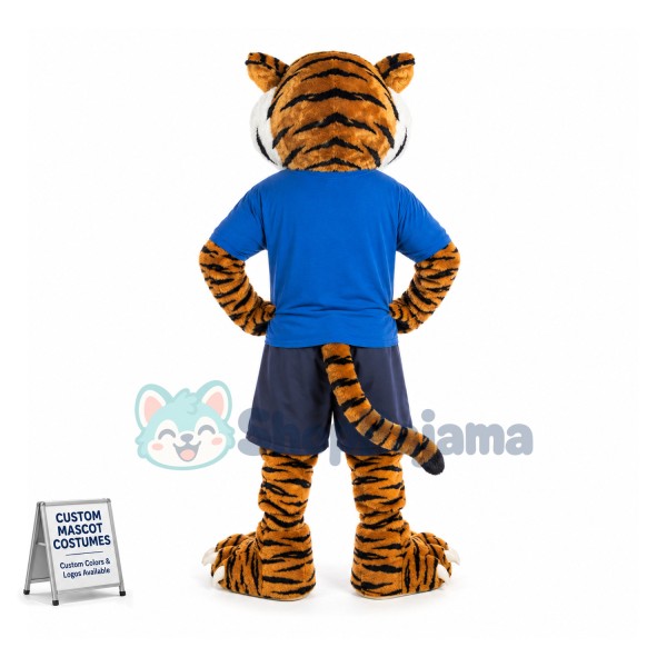 Superb Sport Tiger Mascot Costume