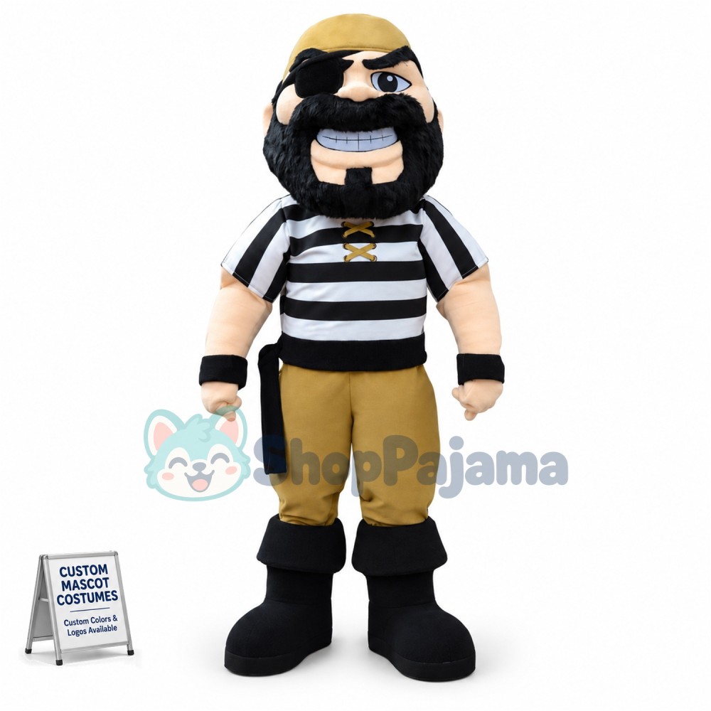 Superb Pirate Mascot Costume