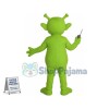Cute Green Alien Mascot Costume