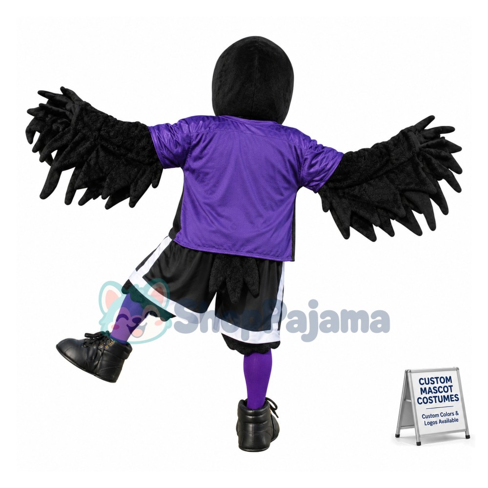 Superb Sport Raven Mascot Costume