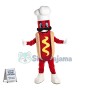 Chef Hot Dog Mascot Costume