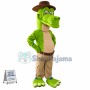 Superb Green Alligator Mascot Costume