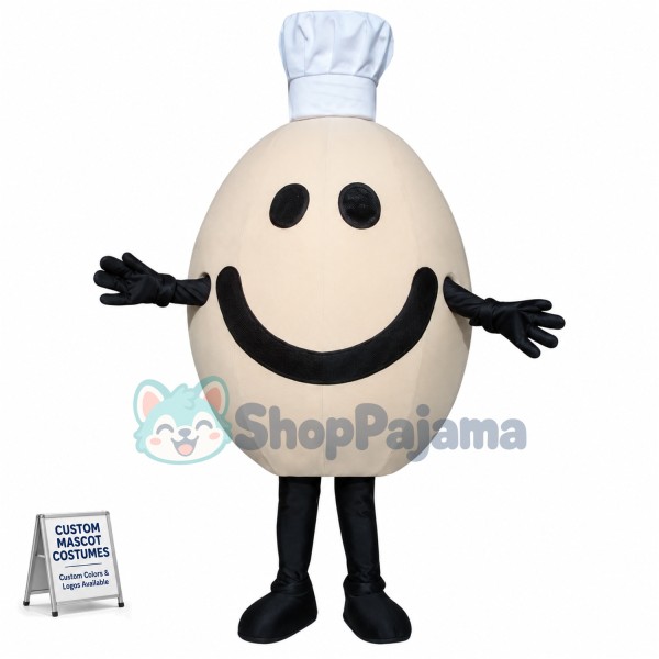 Chef Egg Mascot Costume