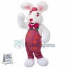 Superb White Rabbit Bunny Mascot Costume