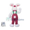 Superb White Rabbit Bunny Mascot Costume