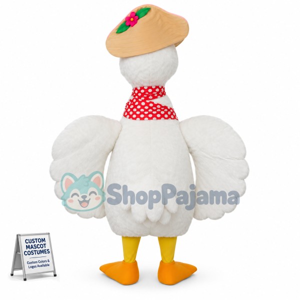 Beautiful Swan Mascot costume
