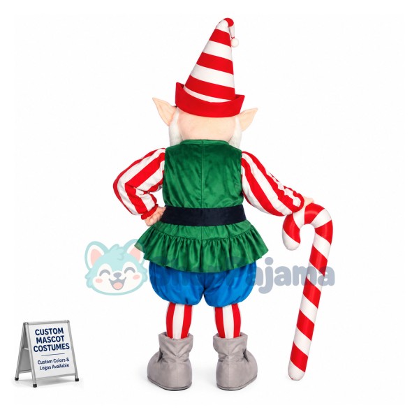 Happy Christmas Elf Mascot Costume